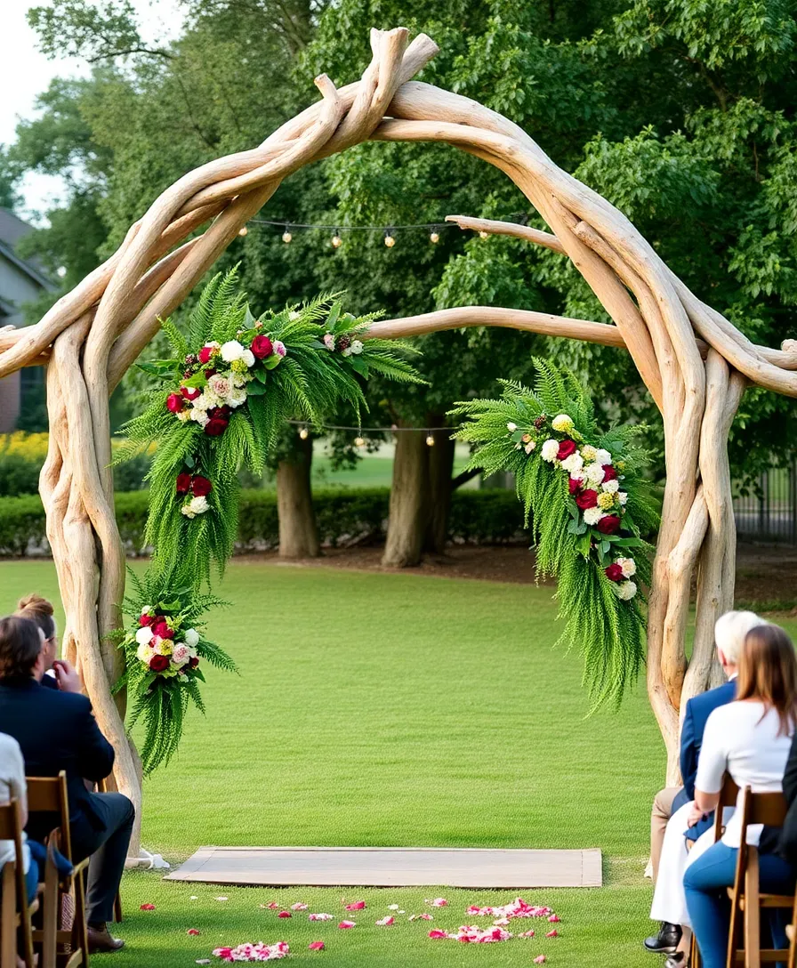 21 Stunning Rustic Wedding Decor Ideas That Will Leave You Breathless! - 20. Rustic Ceremony Arch