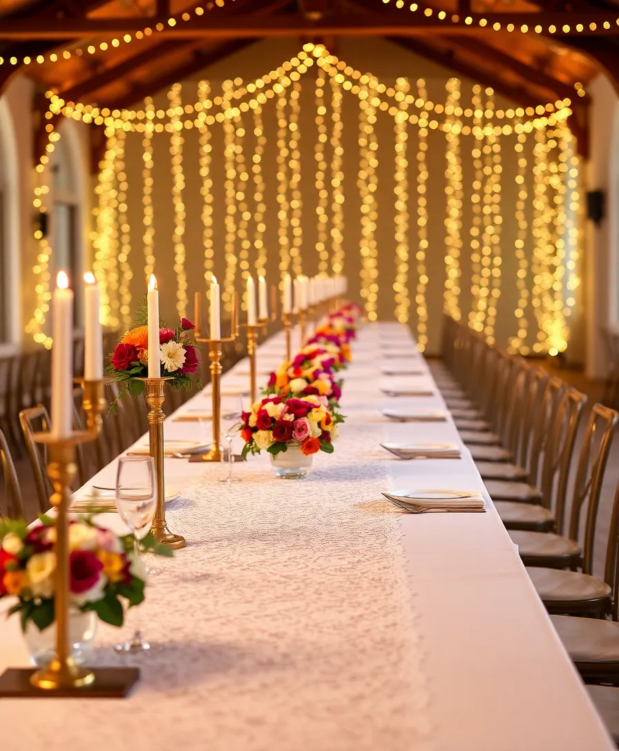 21 Stunning Romantic Wedding Decor Ideas You Will Love! - 4. Elegant Table Runner