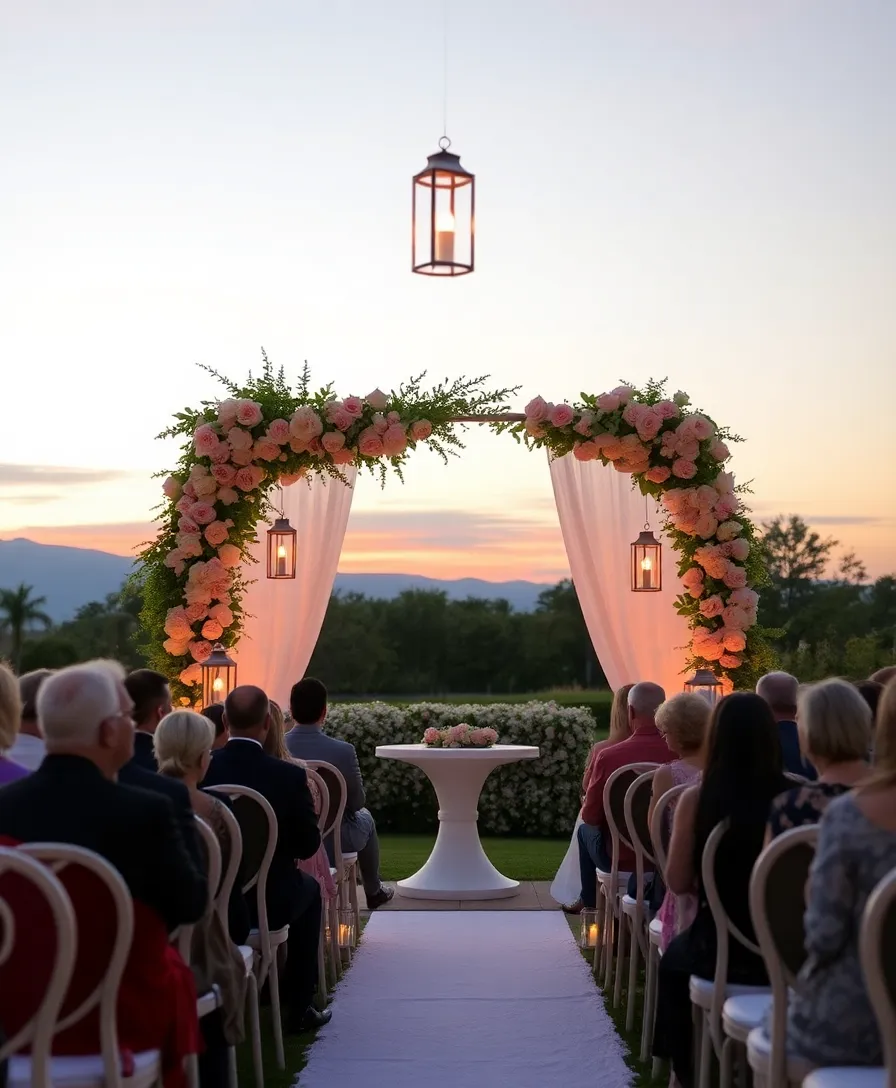 21 Stunning Romantic Wedding Decor Ideas You Will Love! - 6. Romantic Ceremony Backdrop