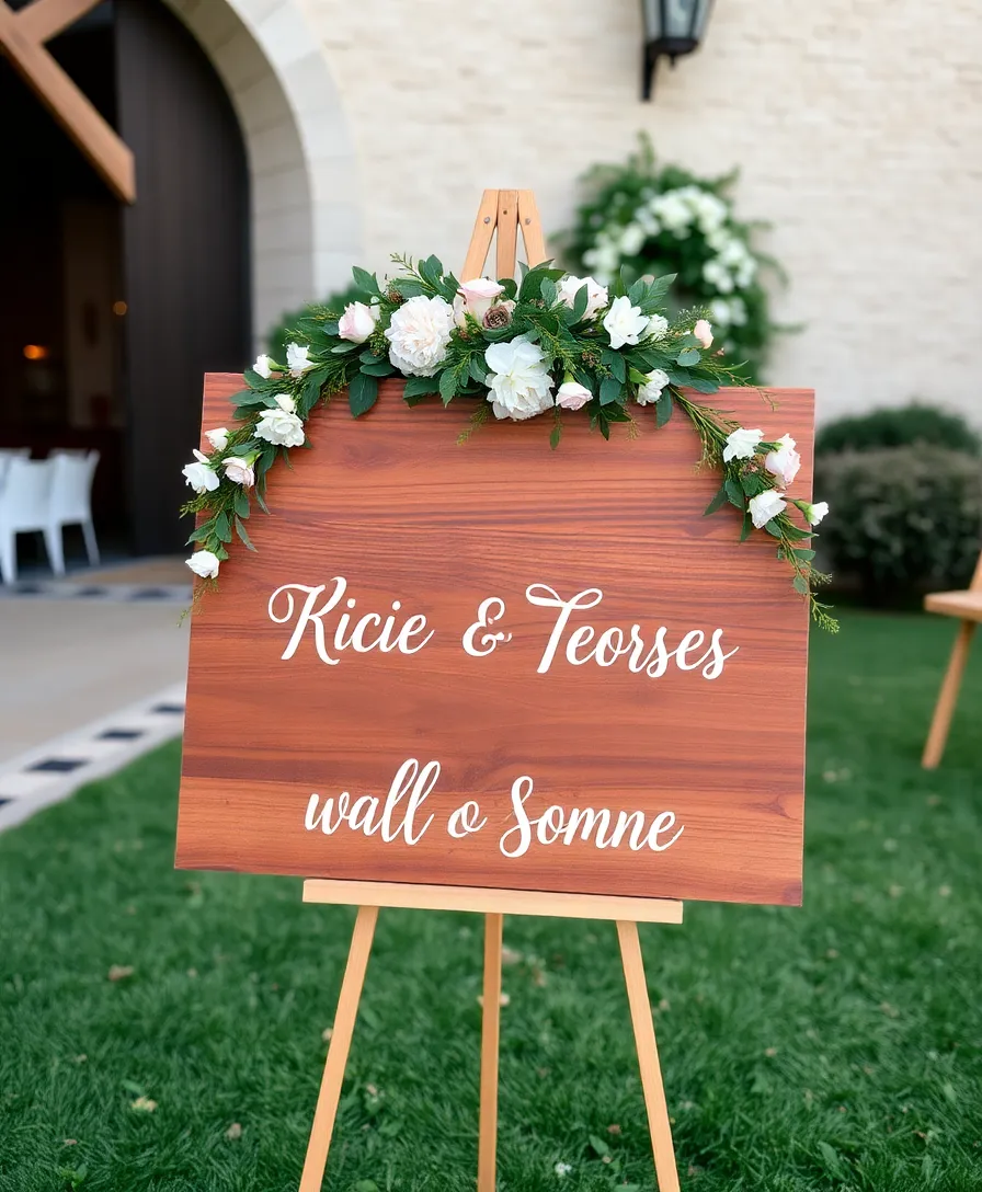 21 Stunning Romantic Wedding Decor Ideas You Will Love! - 8. Personalized Name Signage