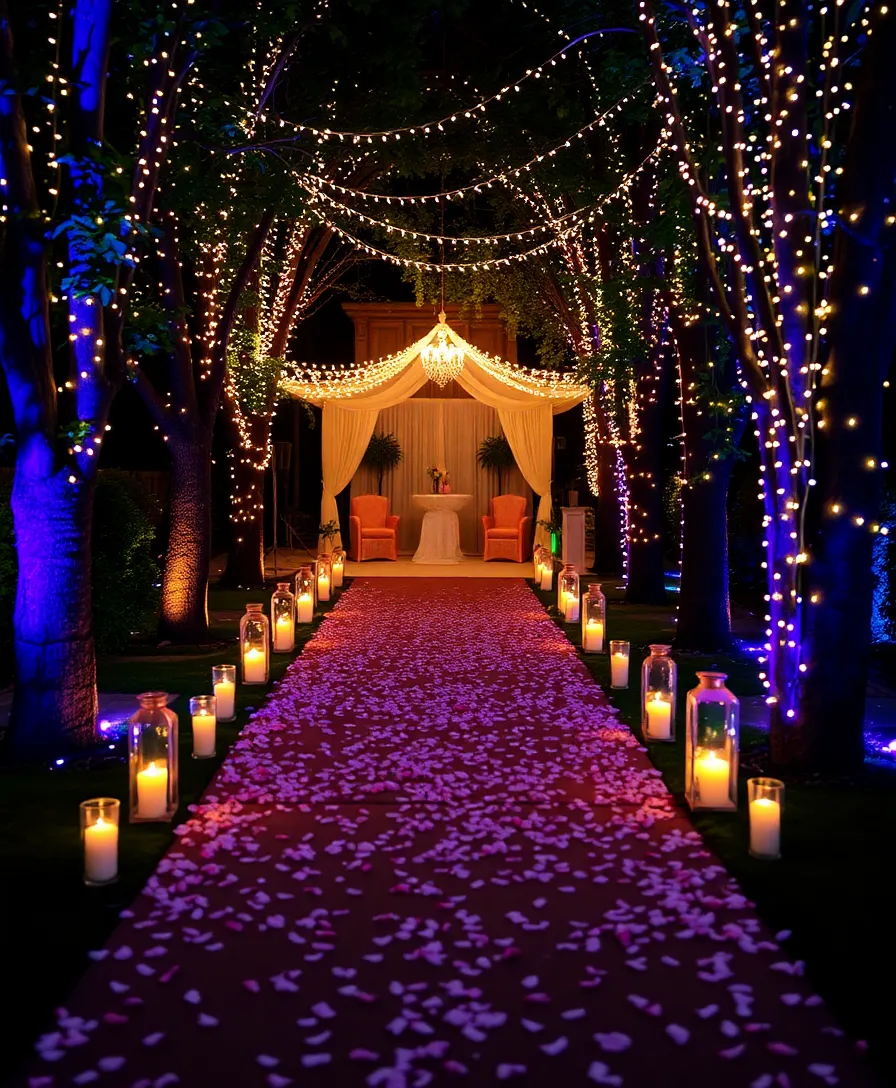 21 Stunning Romantic Wedding Decor Ideas You Will Love! - 7. Candlelit Pathway