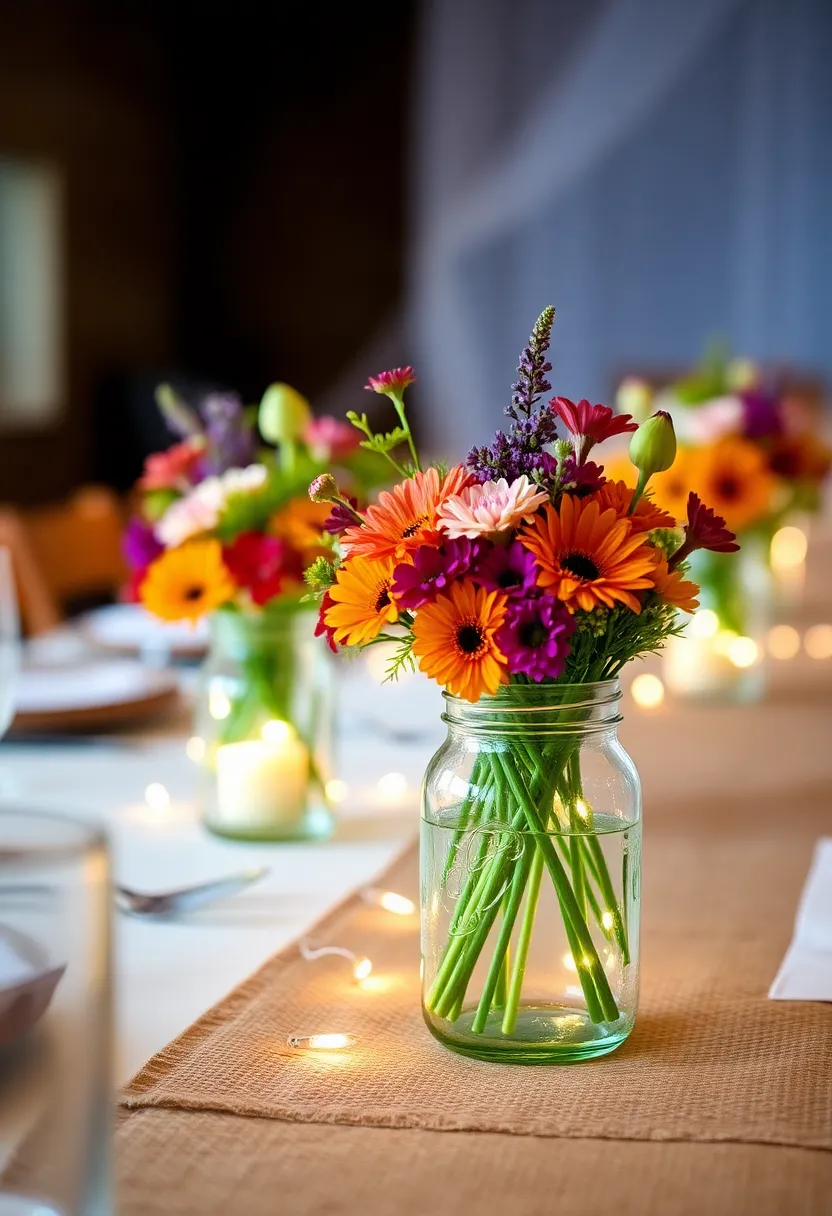 21 Stunning Wedding Decorations on a Budget (You Won't Believe #8!) - 1. Rustic Mason Jar Centerpieces