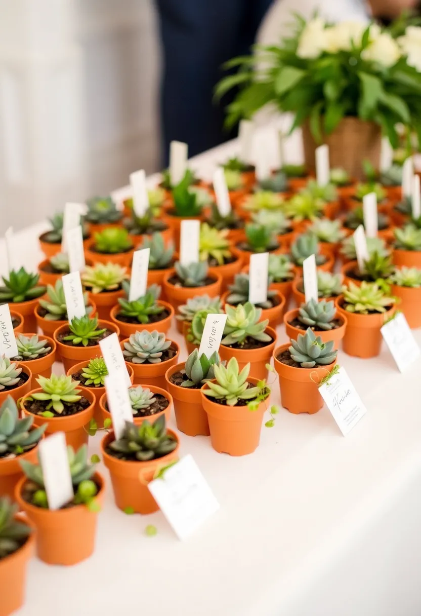 21 Stunning Wedding Decorations on a Budget (You Won't Believe #8!) - 15. DIY Succulent Favors