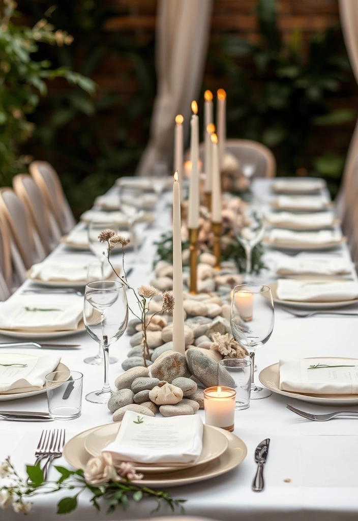 21 Gorgeous Minimalist Wedding Table Decor Inspirations You Can’t Miss! - 11. Natural Elements